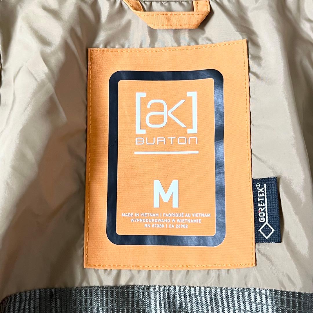 3312 バートン　ジャケット ak ゴアテックス サイクリック　キャメル　M