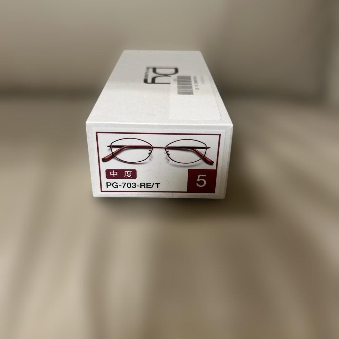 【お値下げ❣️新品】ピントグラス レッドPG-703-RE/T 中度 老眼鏡シニア