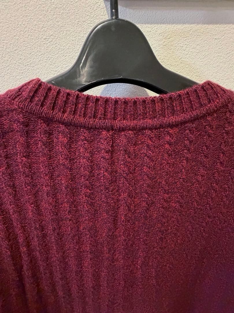 美品★Leilian レリアン　13号＋ ニット　セーター　カシミヤ混　ボルドー
