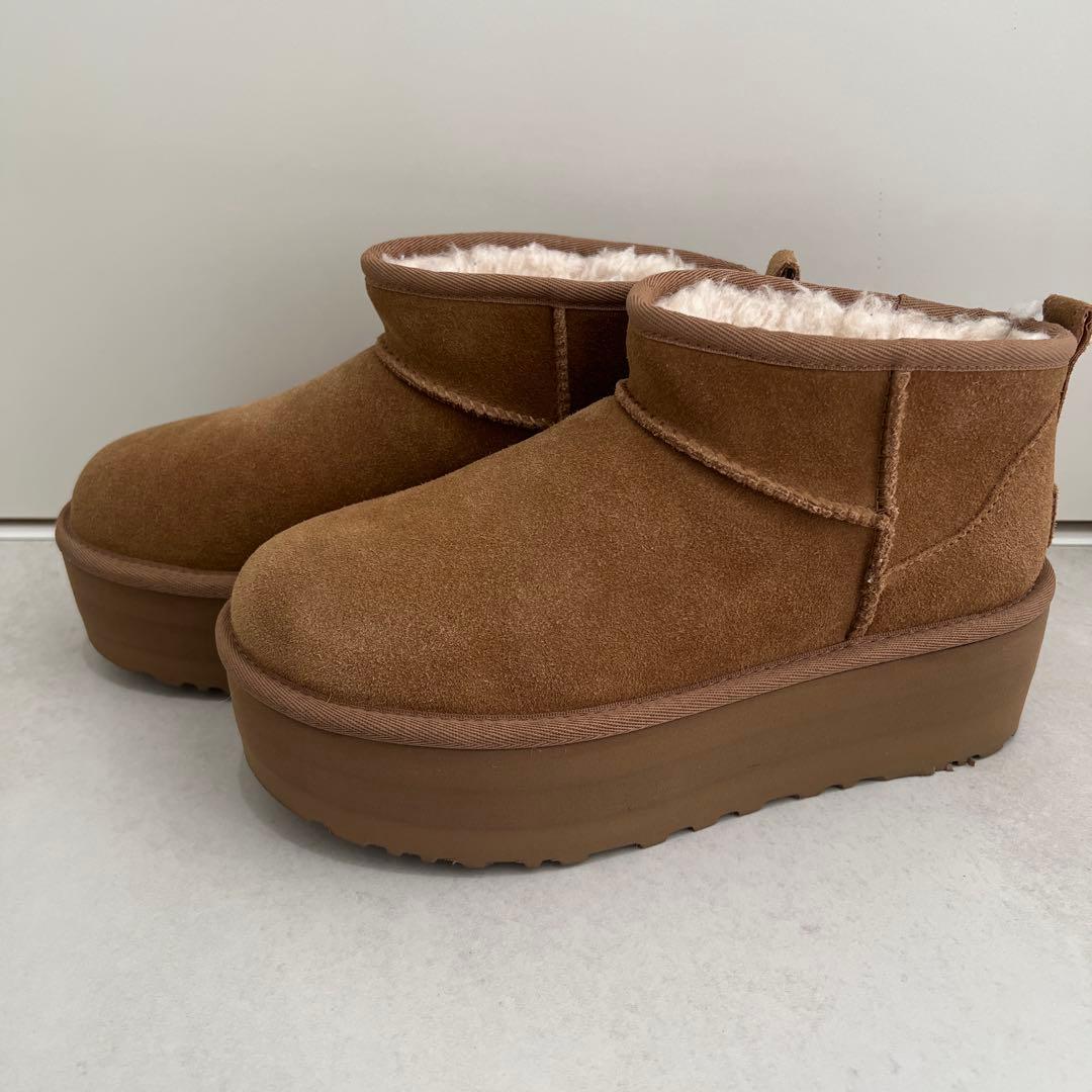 UGG クラシック ウルトラミニ チェスナット 24cm 正規品