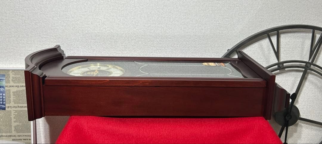 か*ん様 未使用　希少　セイコークォーツ　クロック　振り子時計　レトロ　服部 P