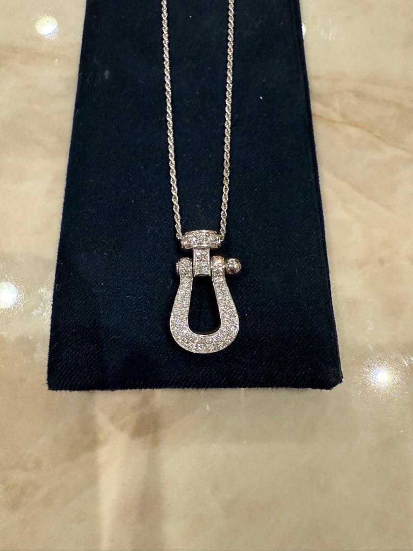 フレッドFRED フォース10 ネックレス LMK18WGフルパヴェダイヤ正規品