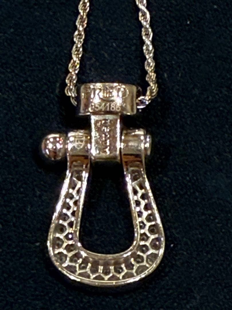 フレッドFRED フォース10 ネックレス LMK18WGフルパヴェダイヤ正規品