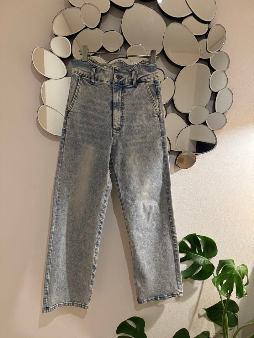 限定値下げ EAPHI WAVE DESIGN HIGH WAIST DENIM