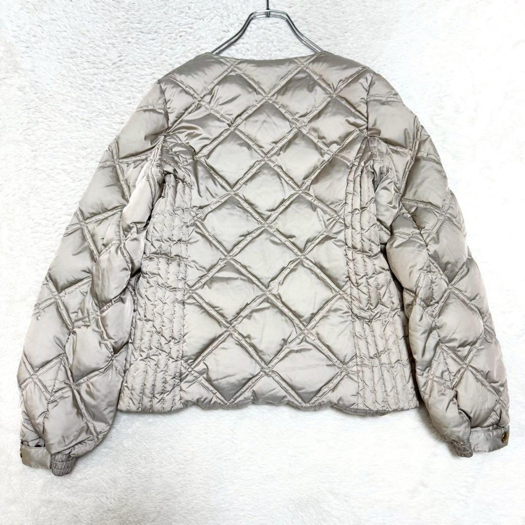 TATRAS セルディア キルティング ノーカラー ライトダウン ジャケット M