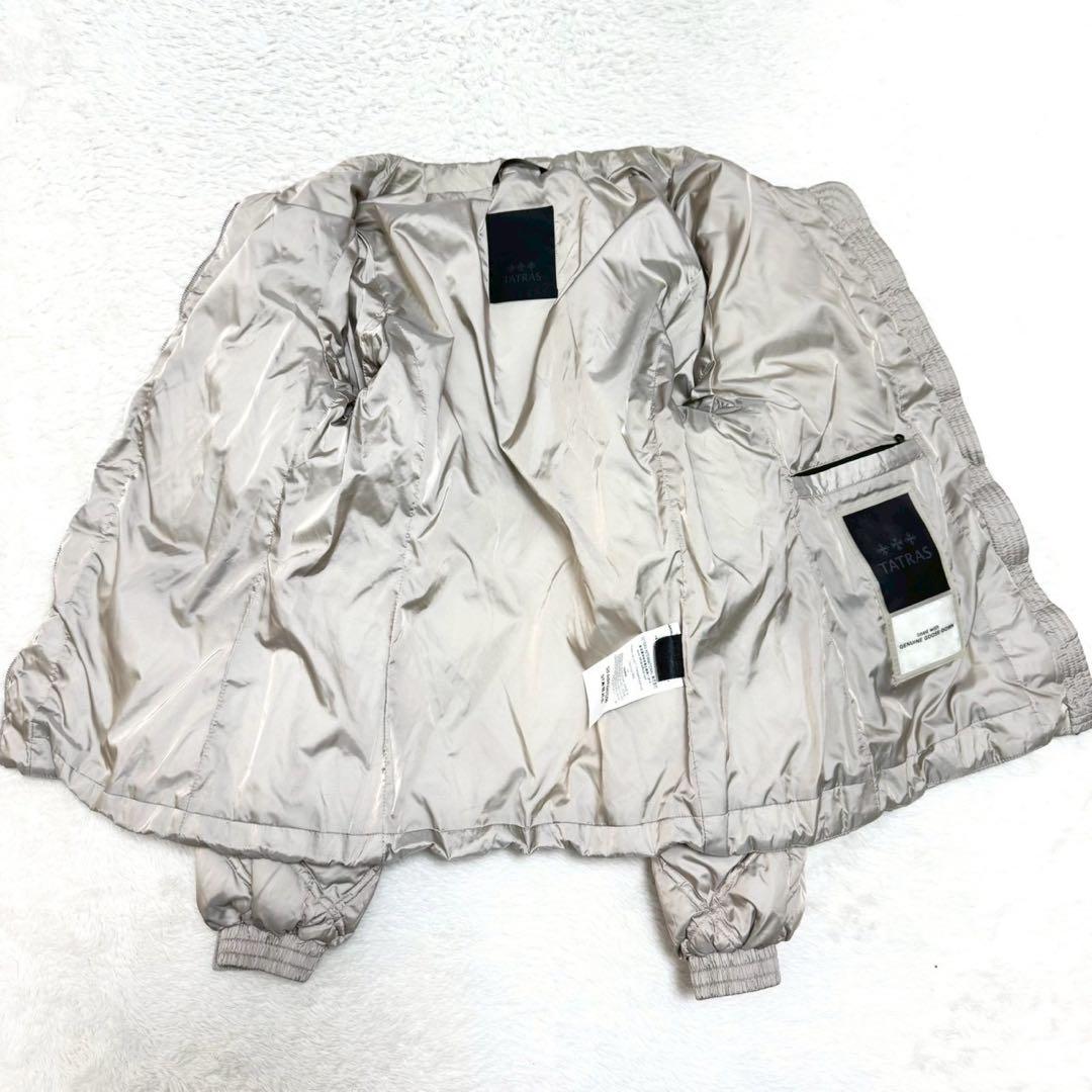 TATRAS セルディア キルティング ノーカラー ライトダウン ジャケット M