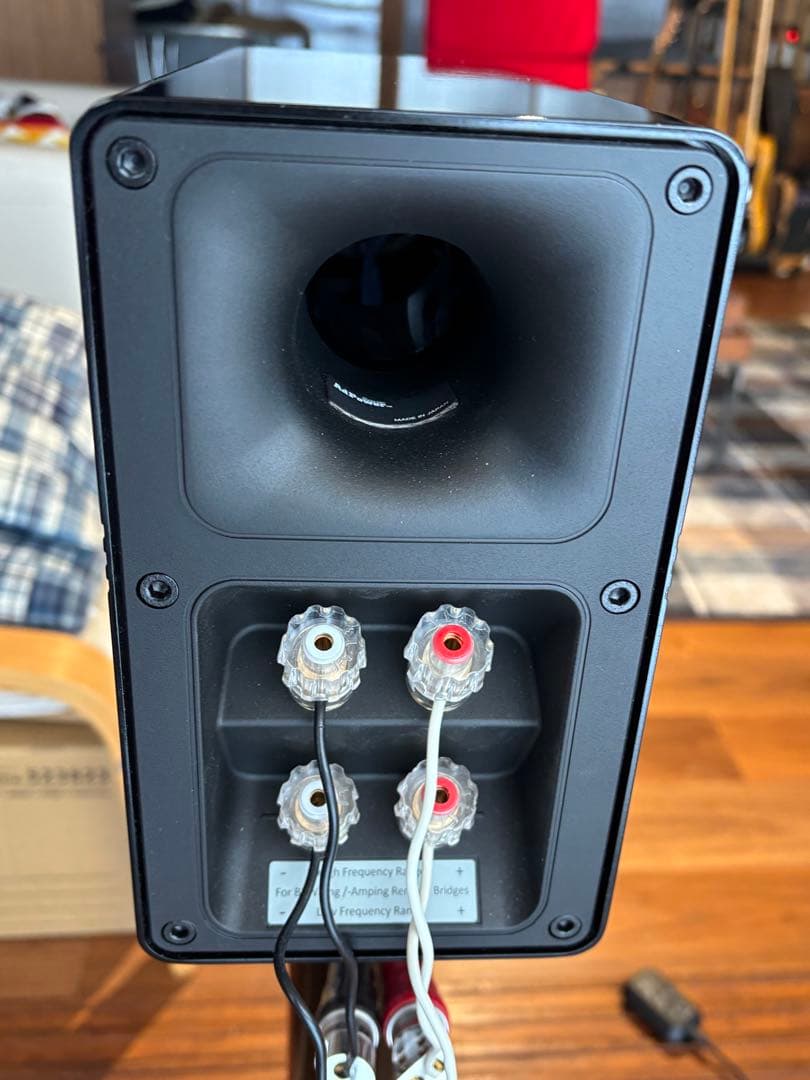 Pooh　ELAC BS312.2 ペア純正グリル　黒御影石Aボード付