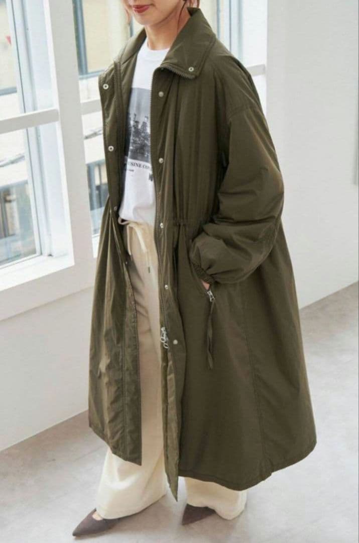 スピックアンドスパン 撥水 モッズコート 美品 36