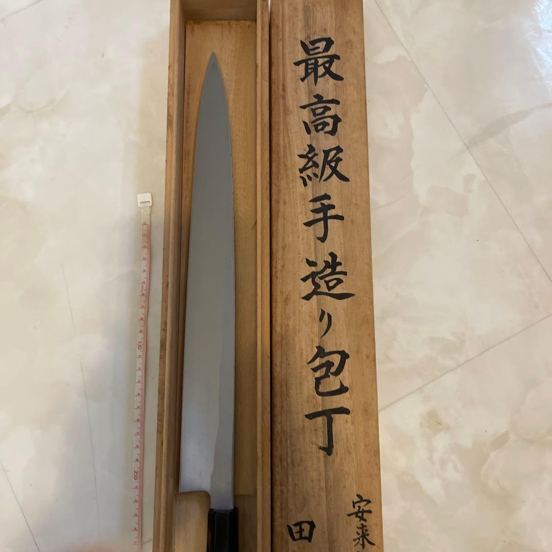 刺身包丁　柳刃包丁　一尺2寸 安来鋼　青紙１号　360mm