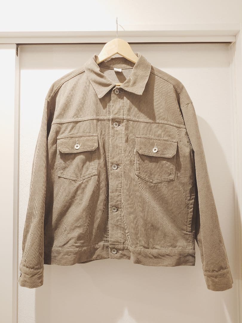 ジャケット・アウター OVY Washed Corduroy Wide Relax Jacket M