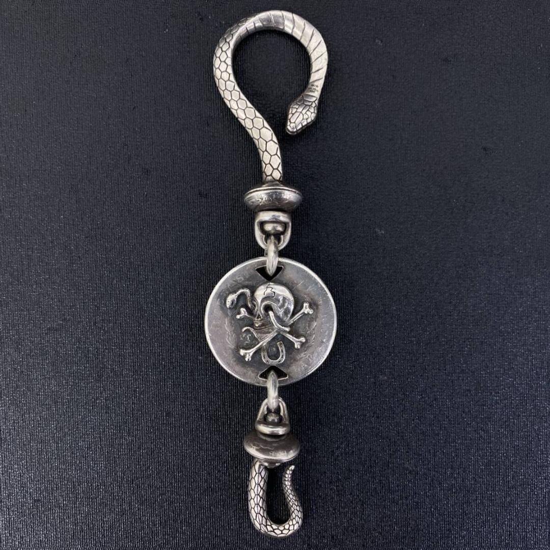 LARRY SMITH WESTRIDE K18 メタル シルバー キーフック