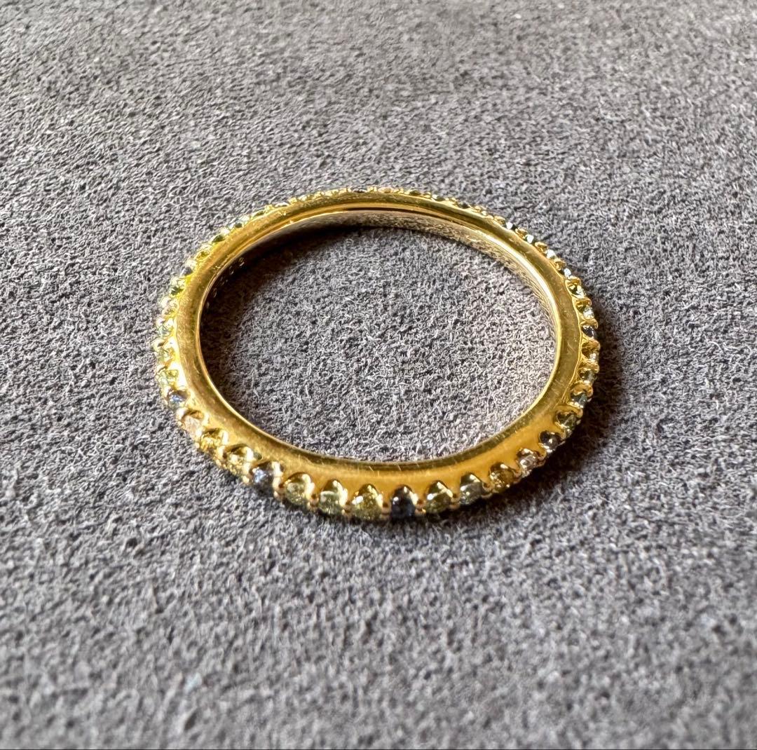 ポンテヴェキオ◆カリーナ*9号*サファイアリング*フルエタニティ*K18ダイヤ