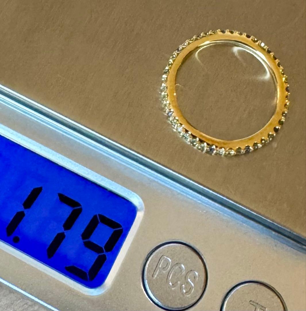 ポンテヴェキオ◆カリーナ*9号*サファイアリング*フルエタニティ*K18ダイヤ