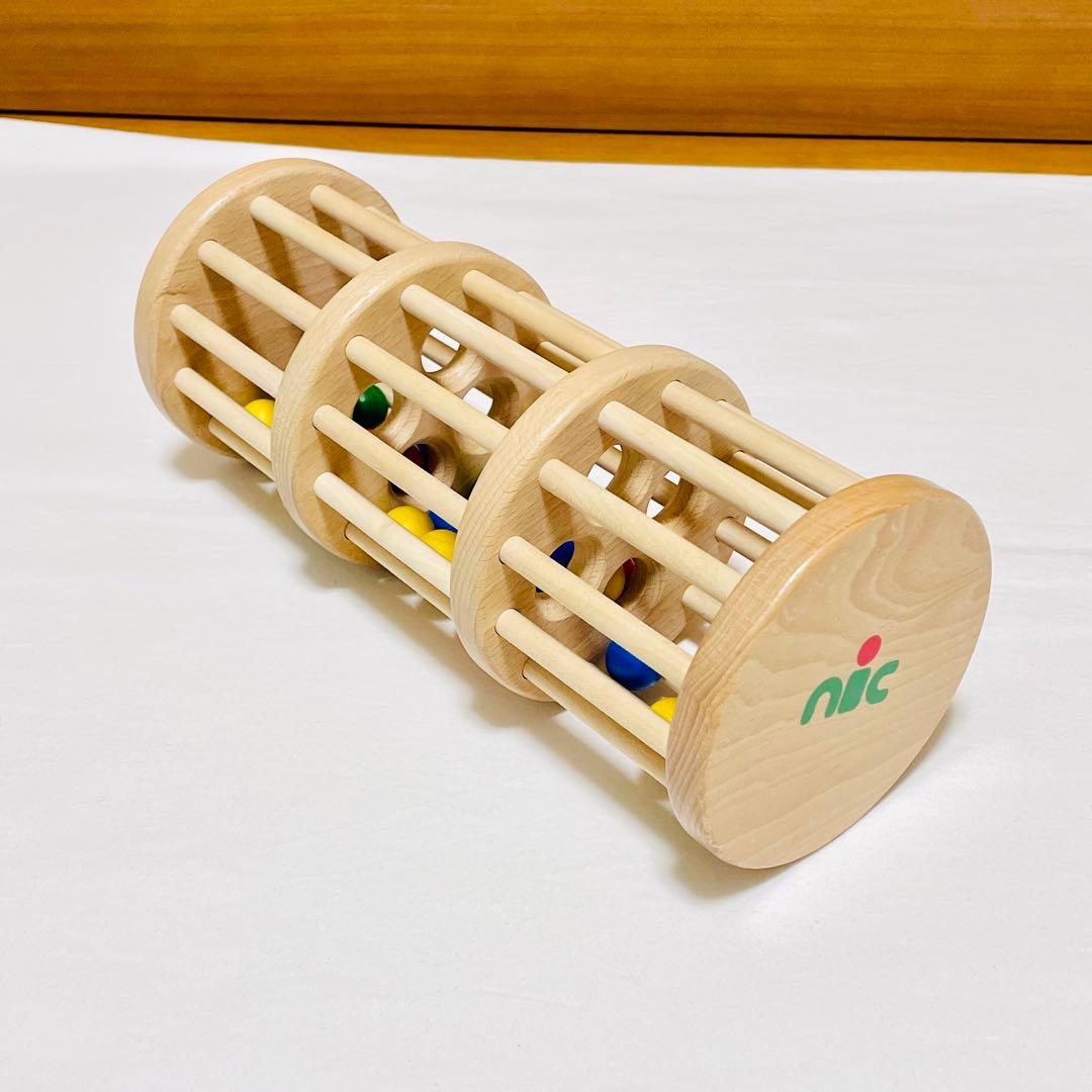 [美品] nic ニック ドラム玉落とし 知育玩具 木のおもちゃ ドイツ