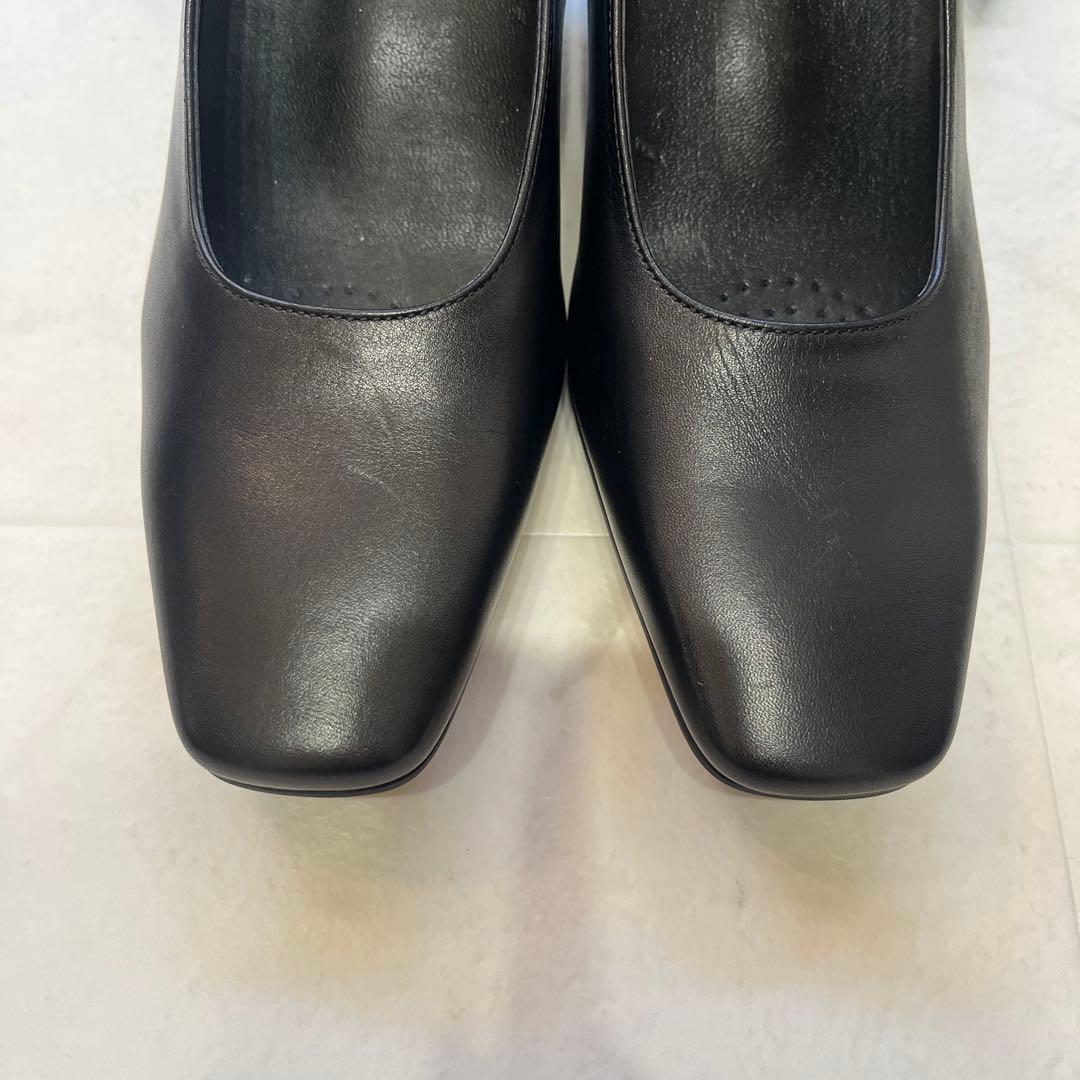 新品タグ付　ワコール サクセスウォーク 黒 23cmスクエアトゥ パンプス