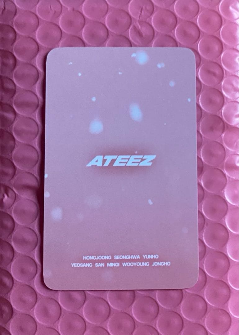 ateez ユノ　MBC 歌謡大祭典　サノク　トレカ