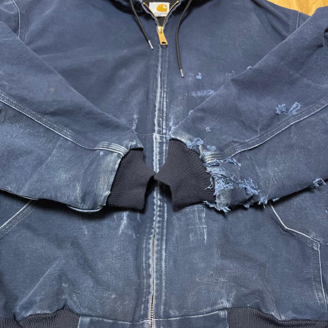 ボロ 雰囲気良 フェード USA製 カーハート アクティブジャケット