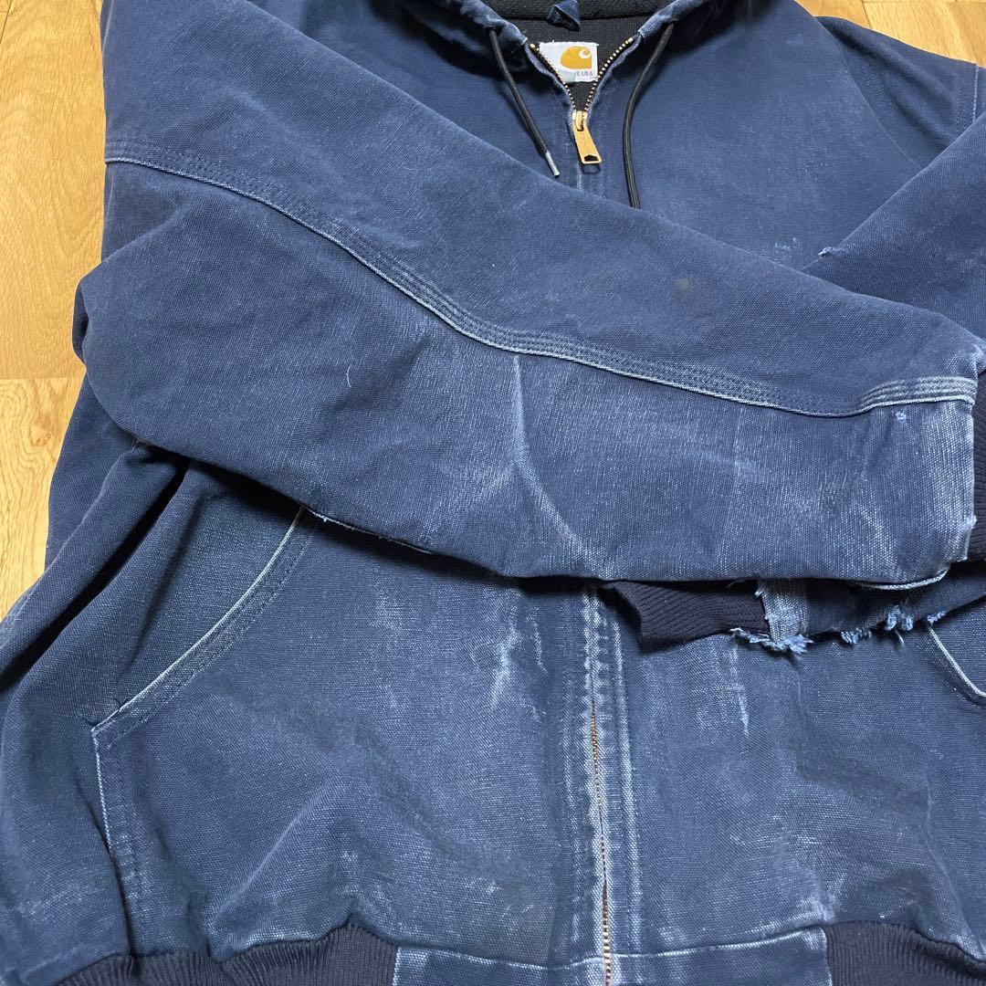 ボロ 雰囲気良 フェード USA製 カーハート アクティブジャケット