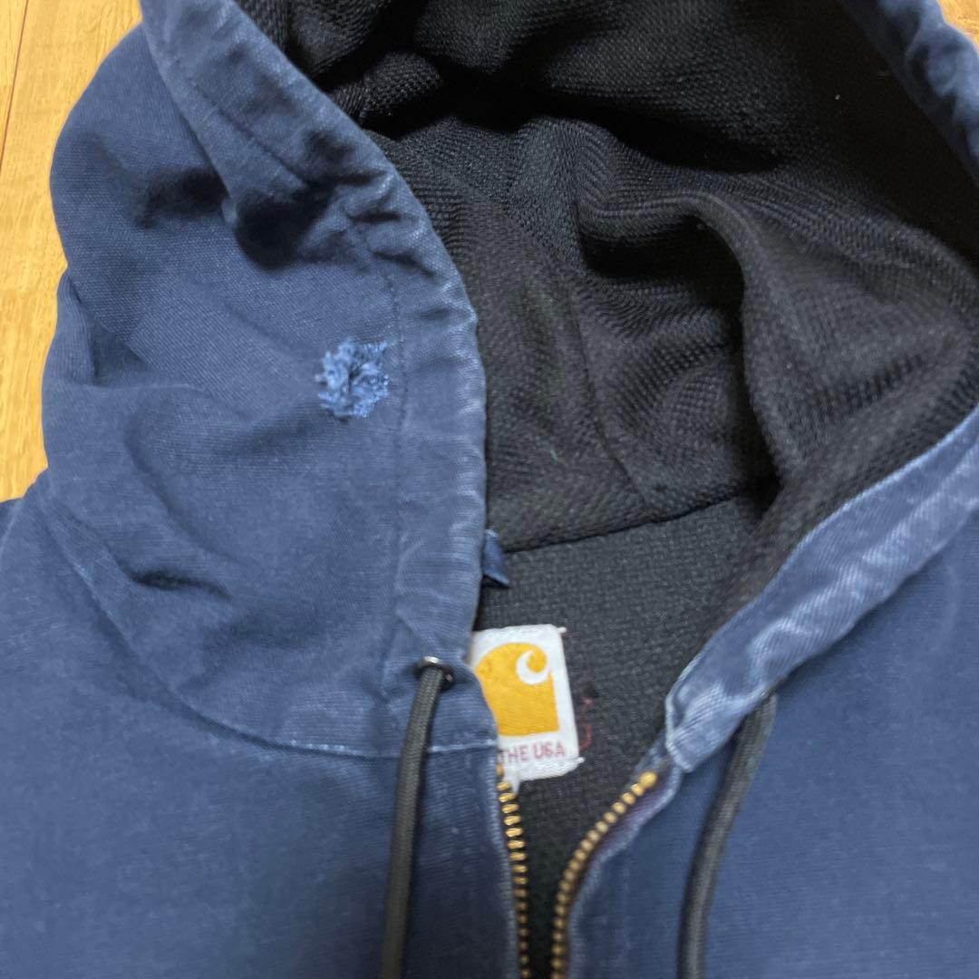 ボロ 雰囲気良 フェード USA製 カーハート アクティブジャケット