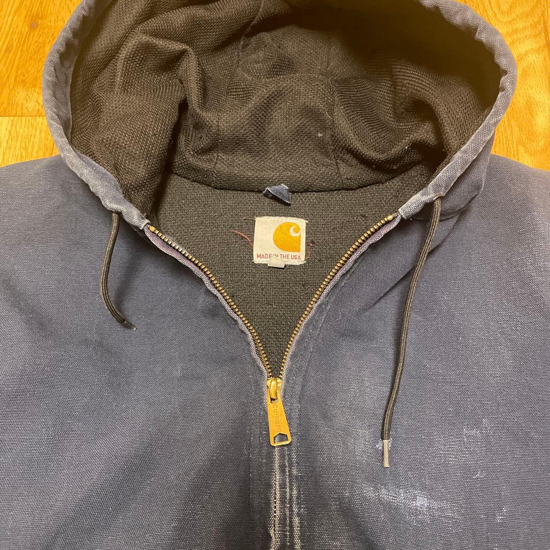 ボロ 雰囲気良 フェード USA製 カーハート アクティブジャケット