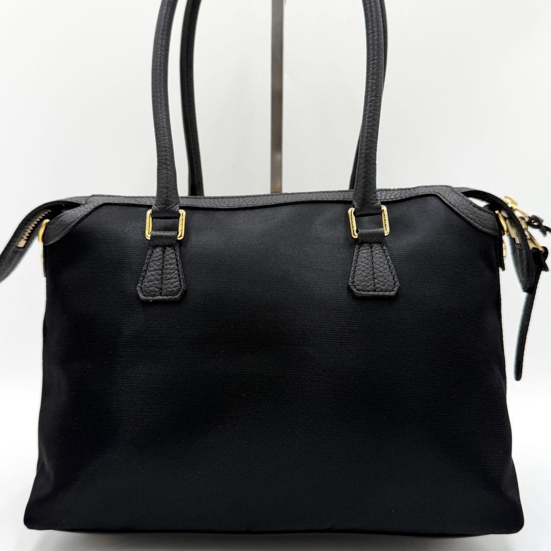 【極美品】ADMJ ナイロンリュクスマーキスボストン ロゴ 現行品 ブラック