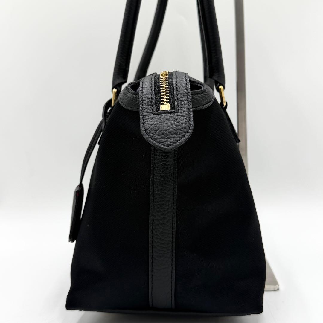 【極美品】ADMJ ナイロンリュクスマーキスボストン ロゴ 現行品 ブラック