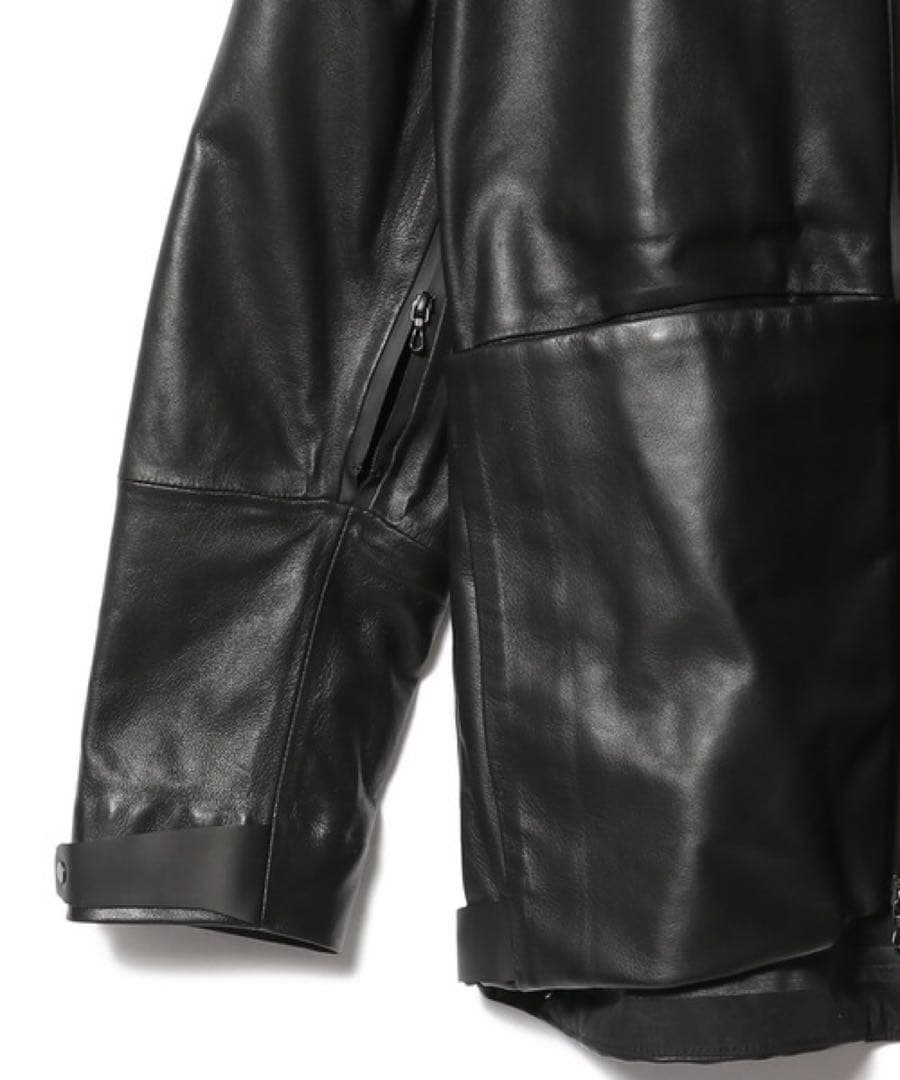 新品　定価14.3万円　ESTNATION / ラムレザーシェルパーカー