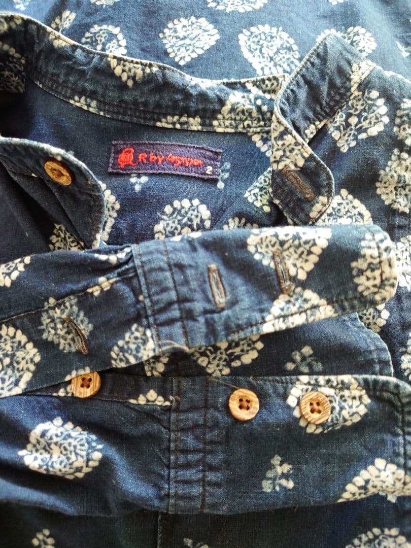 さらに値下げ！Rby45rpm　インディゴ天平柄チュニック　サイズ２