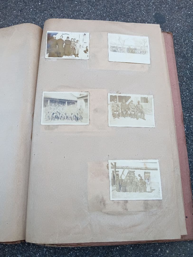 満州の古い写真７０枚、貼り付け、戦争、戦前、生写真