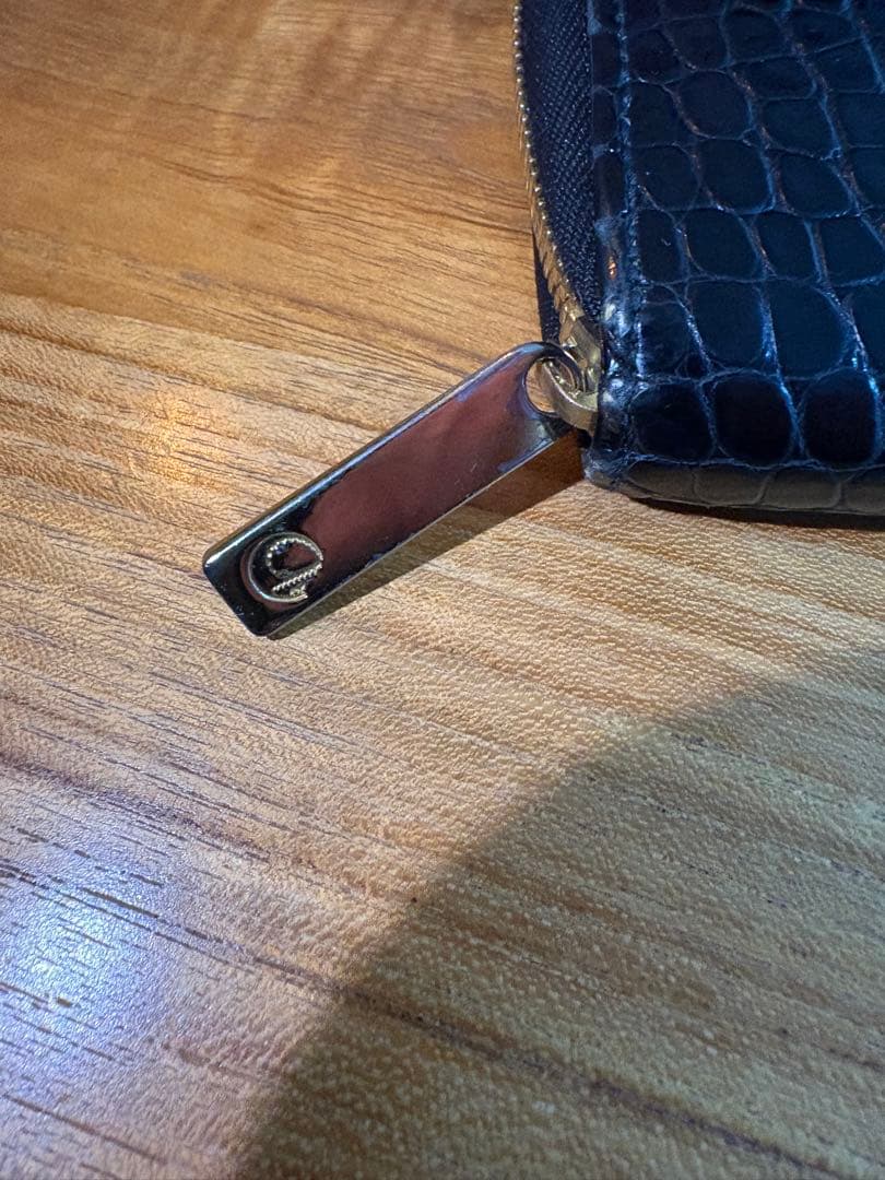 翠　GAUDIE ガウディ クロコダイル 長財布 ブラック 付属品あり