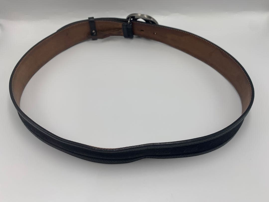 GUCCI グッチ インターロッキングG ベルト GGキャンバス レザー