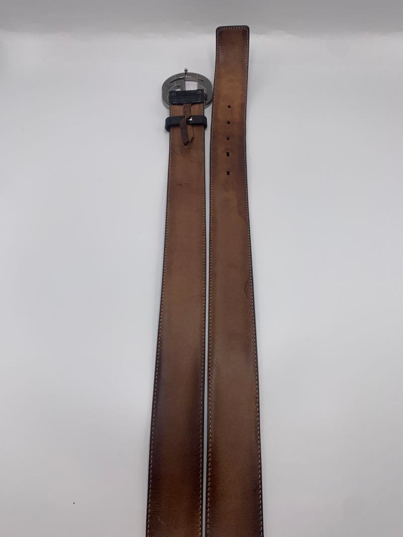 GUCCI グッチ インターロッキングG ベルト GGキャンバス レザー