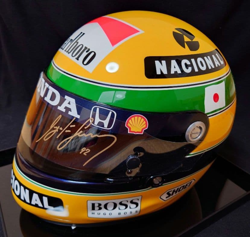 【プロフ必読】A.セナ レプリカヘルメット F1 1992年 鈴鹿仕様 極上品質