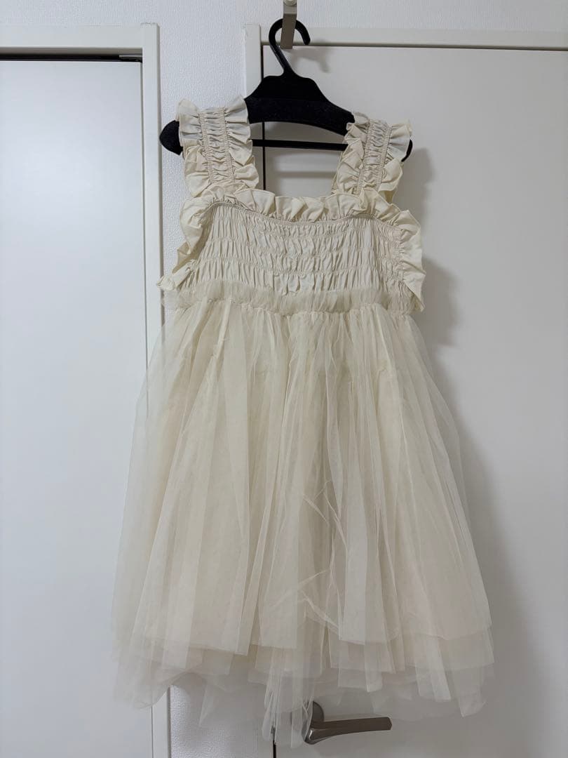 perna チュールギャザーキャミソール