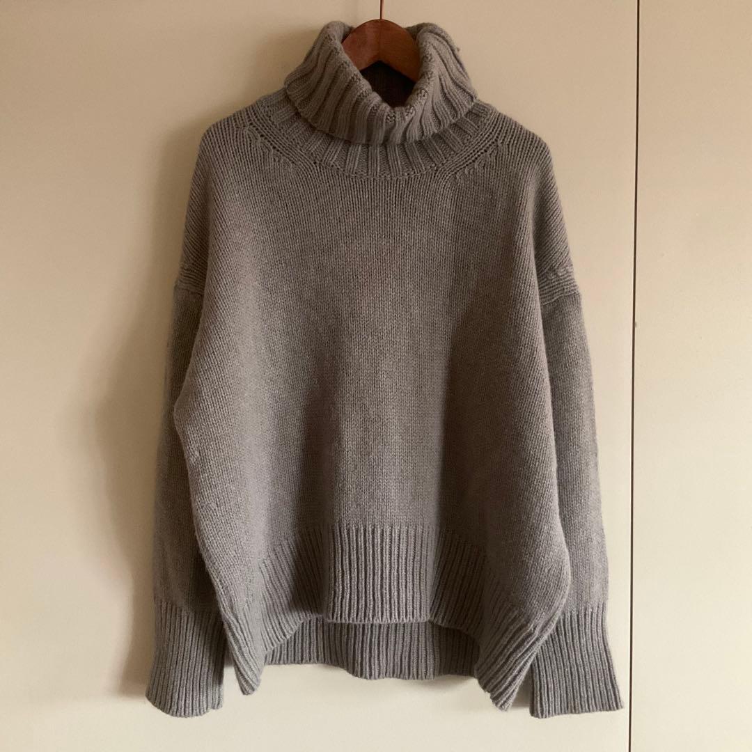 Galerie vieファインウールハイネックプルオーバー　白洋舎クリーニング済