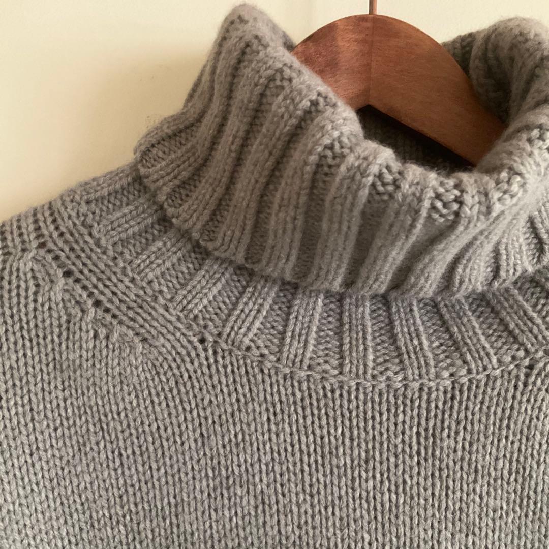 Galerie vieファインウールハイネックプルオーバー　白洋舎クリーニング済