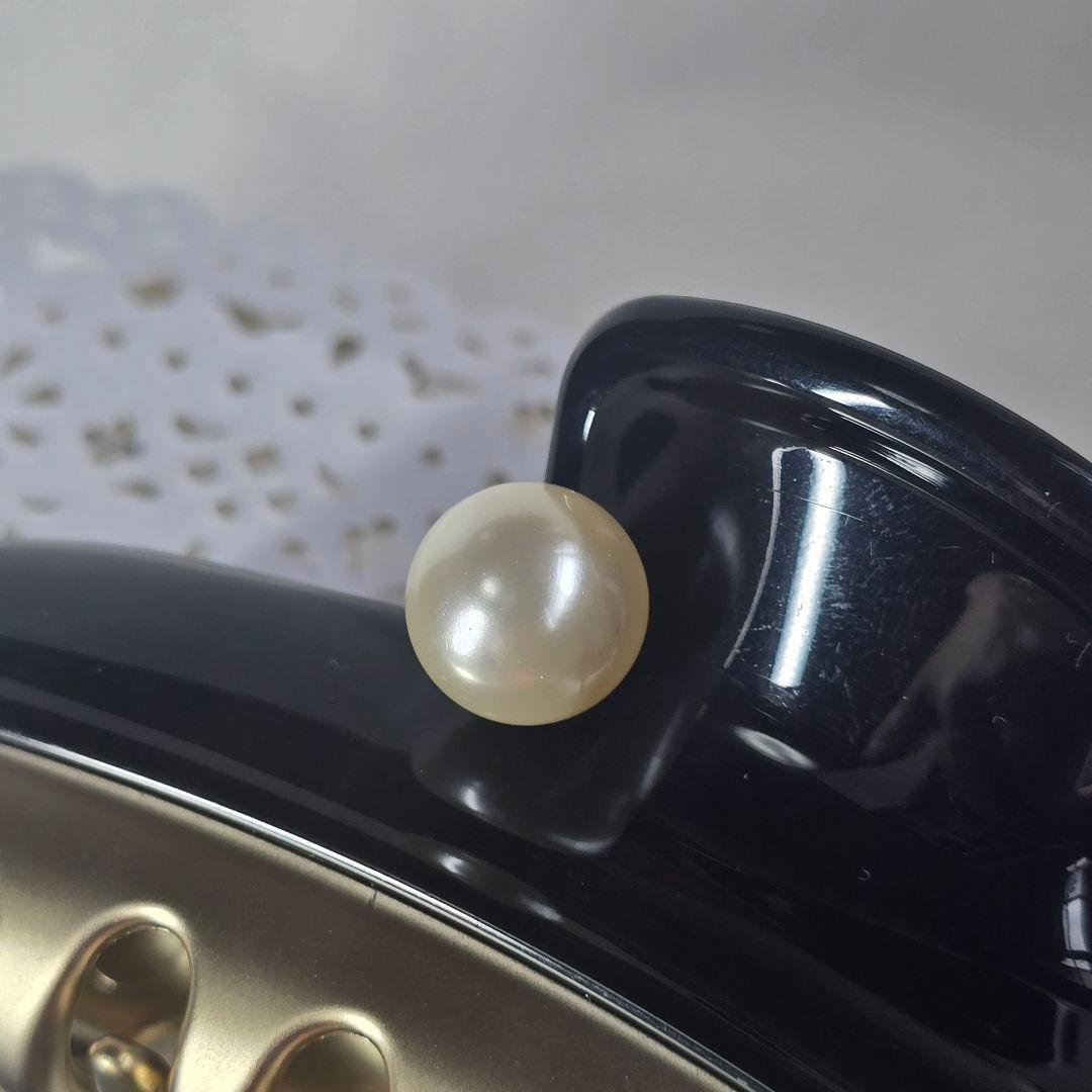 【新品級✨】アレクサンドル ドゥ パリ パール ヘアクリップ　L 限定品