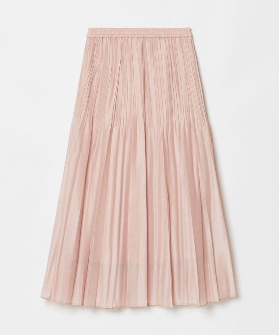 アルアバイル　オーガンジーフェードプリーツスカート　ピンク　ルルウィルビー