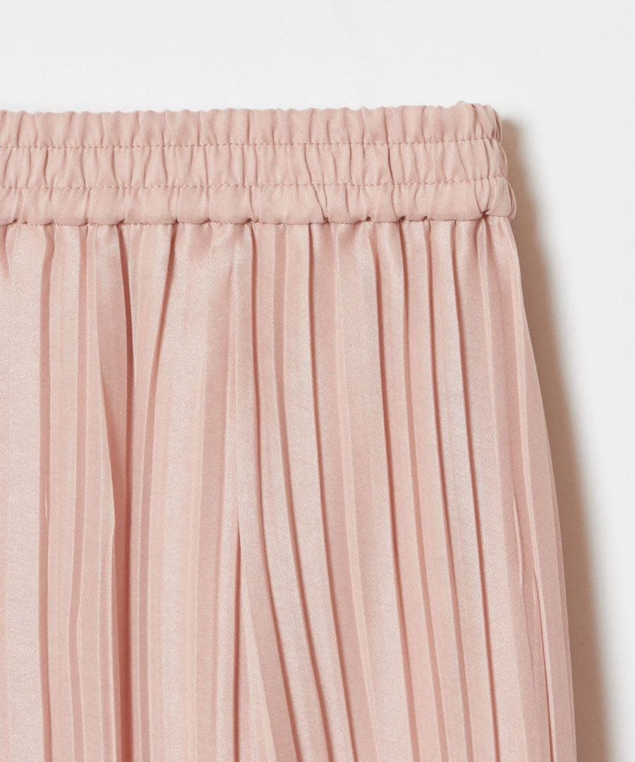 アルアバイル　オーガンジーフェードプリーツスカート　ピンク　ルルウィルビー