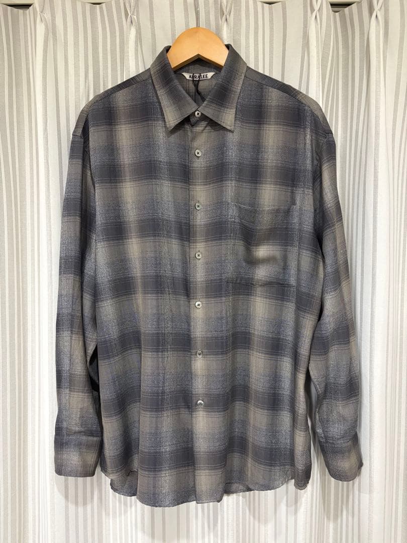 m*m様 オーラリー 24AW SUPER LIGHT WOOL CHECK S