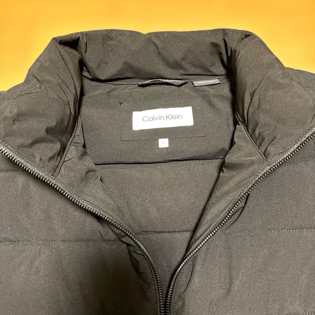 匿名配送 新品未使用 カルバンクライン メンズ パフジャケット中綿 XL 黒