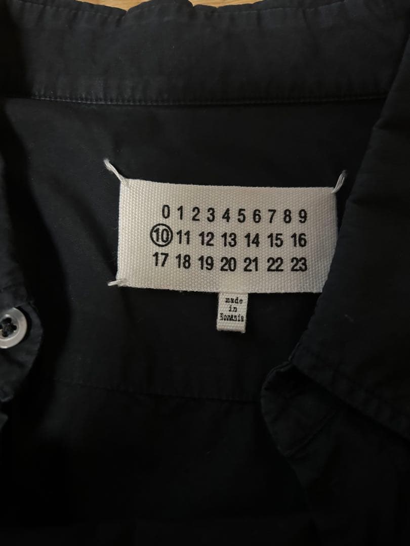 s*.様 maison margiela シャツ ブラック ステッチ