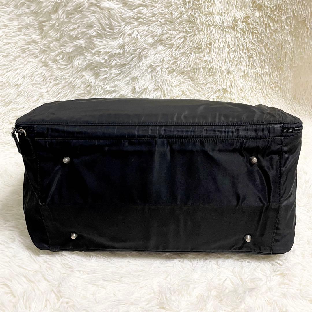 極美品 大容量 PRADA プラダ　ハンドバッグ トート　ボストン　三角ロゴ