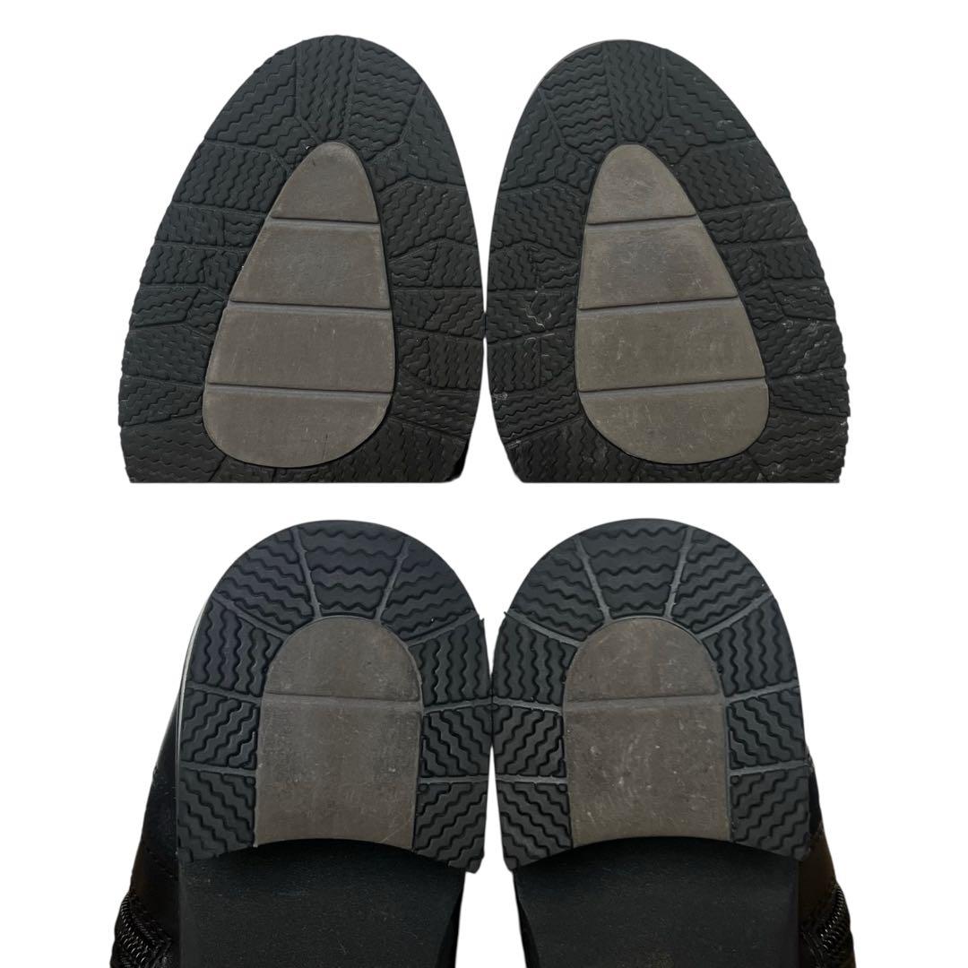 極美品 あしながおじさん 24 レザー ホースビット サイドジップ ロングブーツ