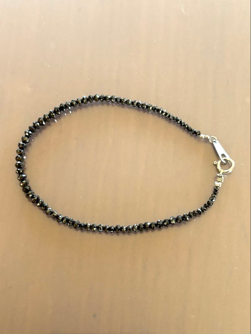 Pt ブラックダイヤ ブレスレット