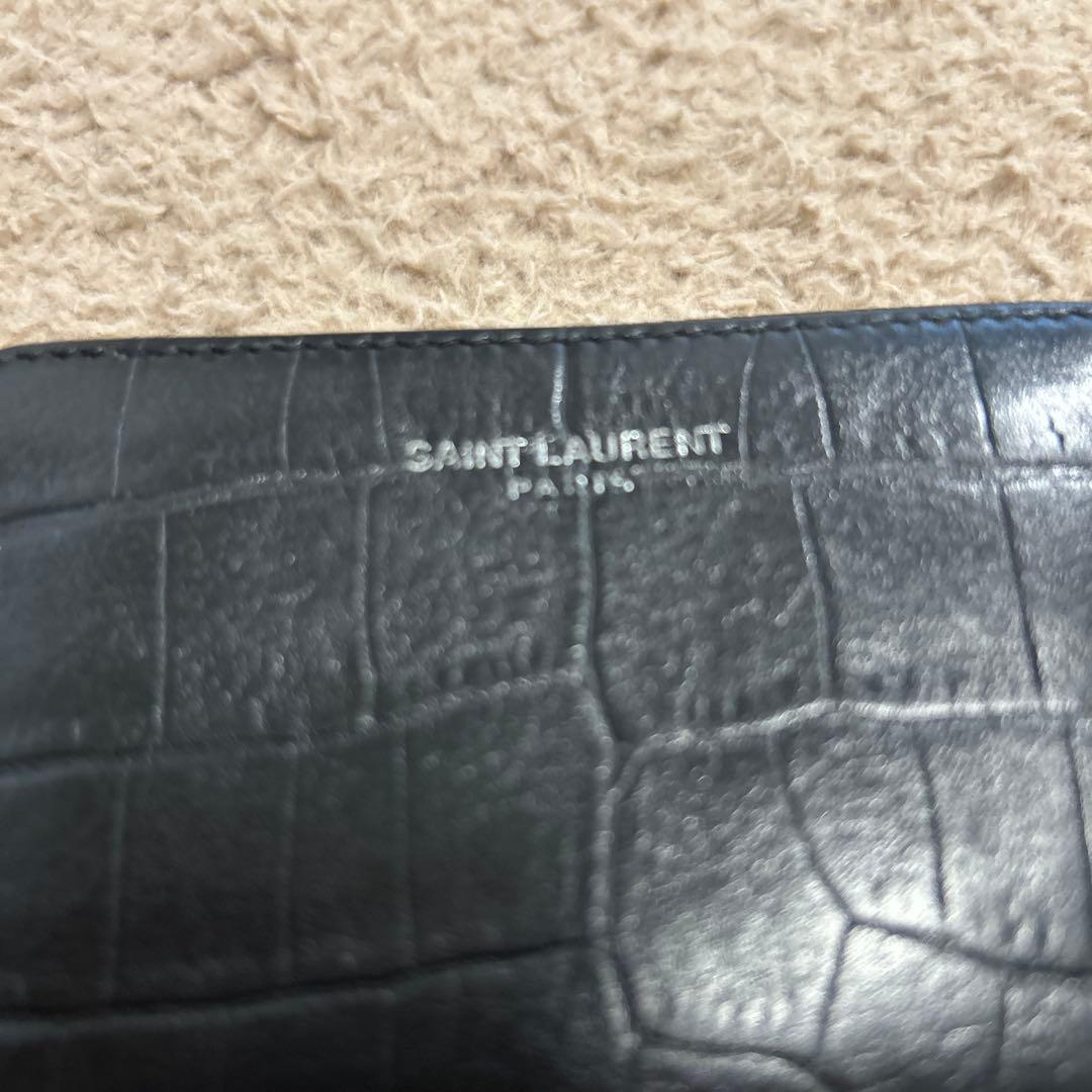 SAINT LAURENT ケース　サンローラン クロコ押し