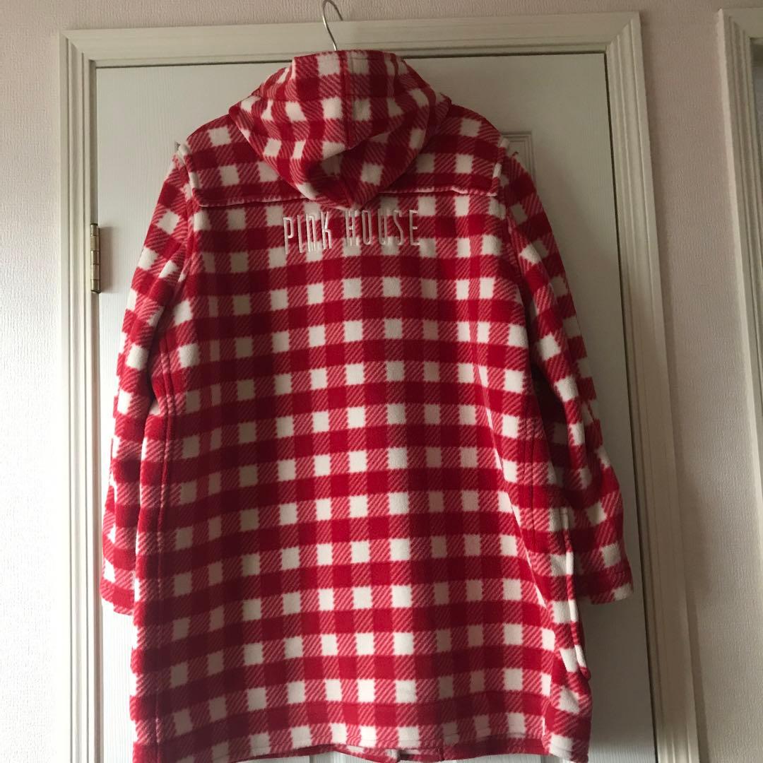 し*じ様 ピンクハウス　フリース　コート　ダッフル　ブルゾン　フード　パーカー