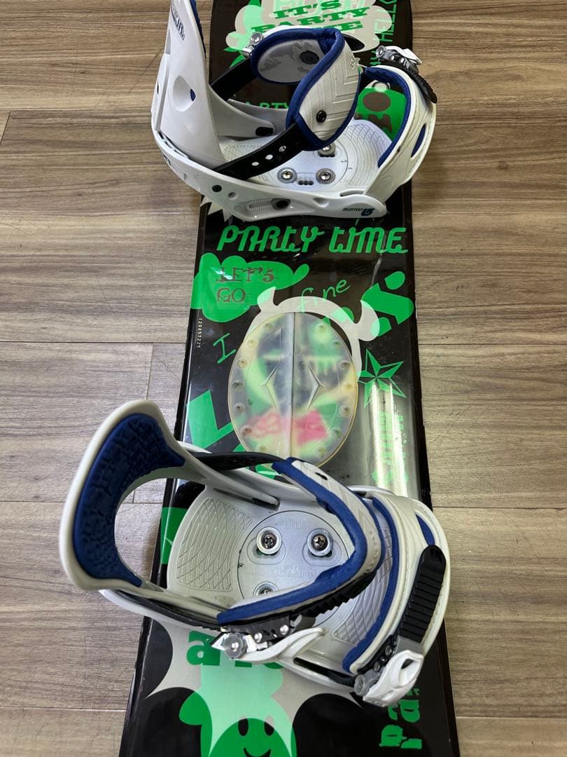 スノーボード SLQ 120cm ビンディングBURTON size JRセット