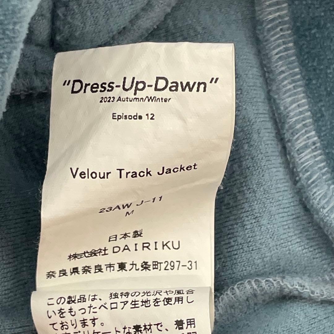 knmen126-0700 ダイリク　23AW ベロアトラックジャケット　M