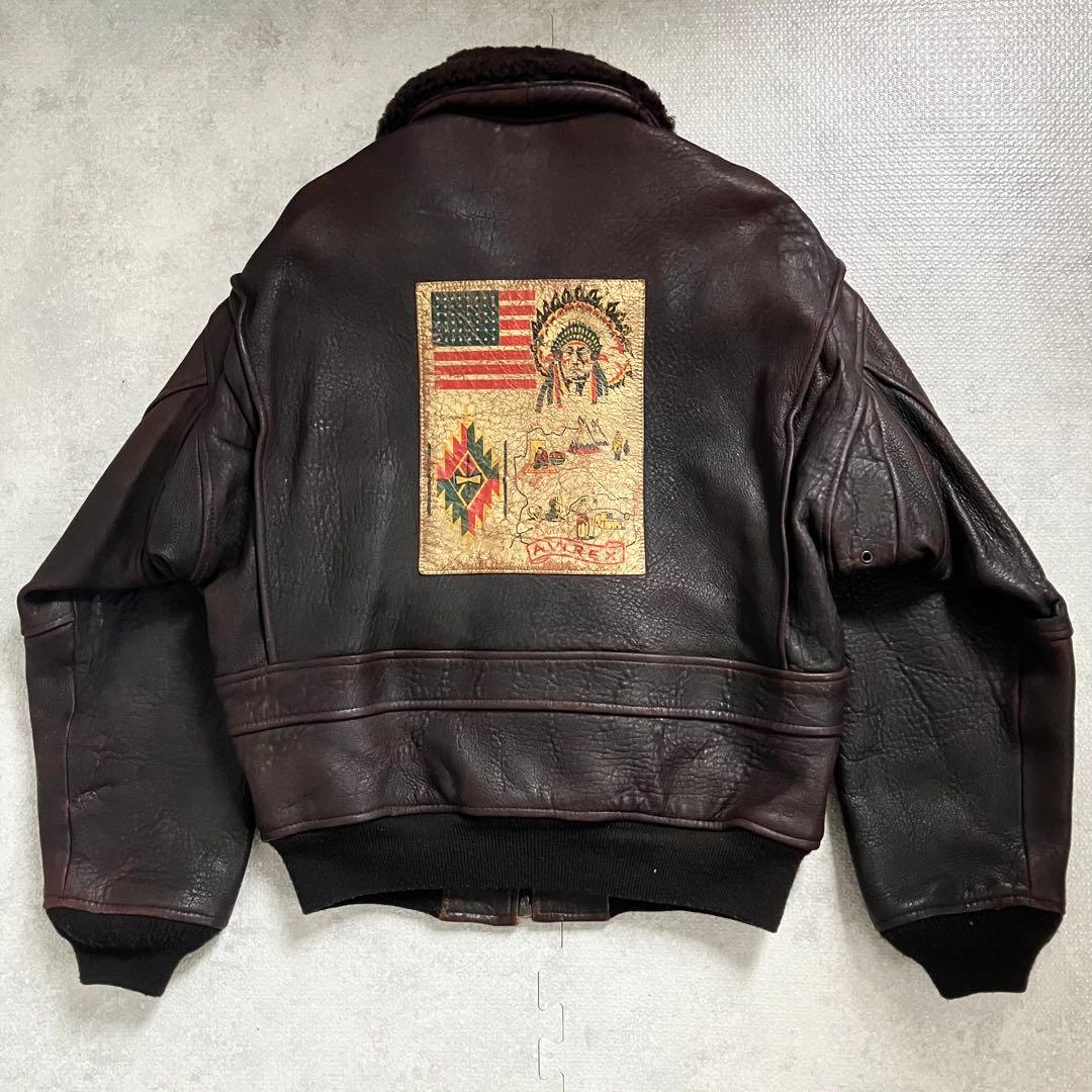 希少✨ AVIREX アヴィレックス G-1 レザー フライトジャケット S